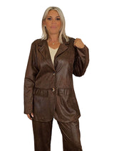 SET IN CAMOSCIO MARRONE INVECCHIATO