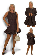 CONJUNTO VESTIDO Y BLAZER LUMINA