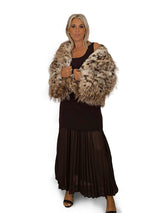 VESTIDO PUNTO COMBINADO PLISADO