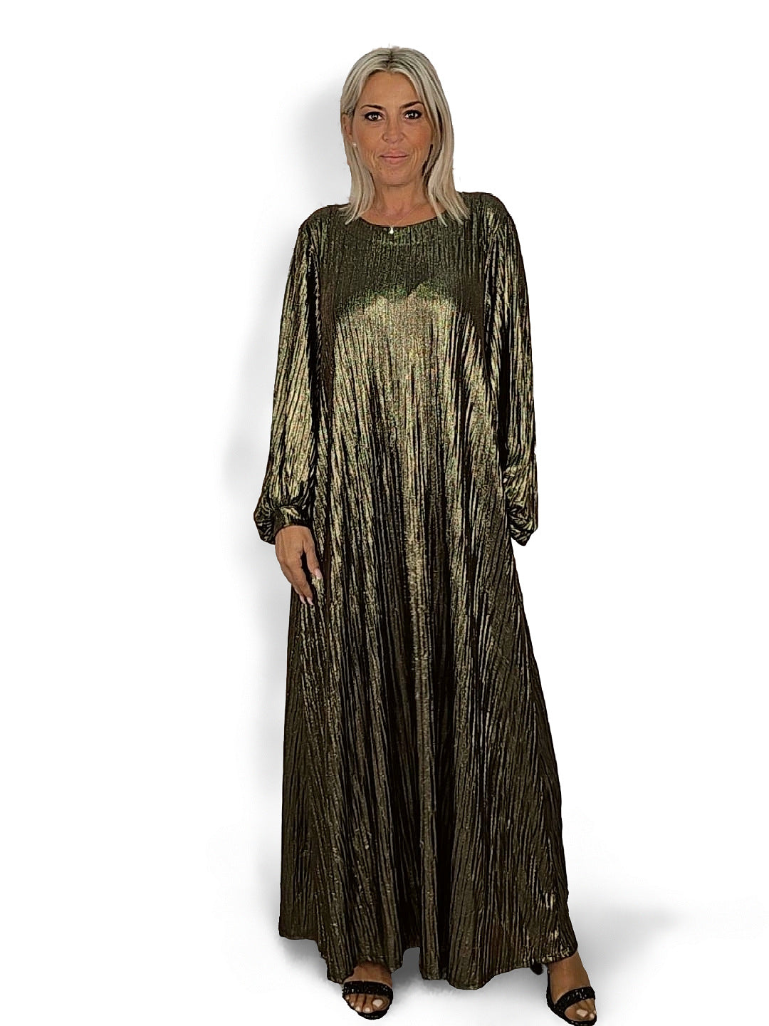 Robe fluide métallisée JOT