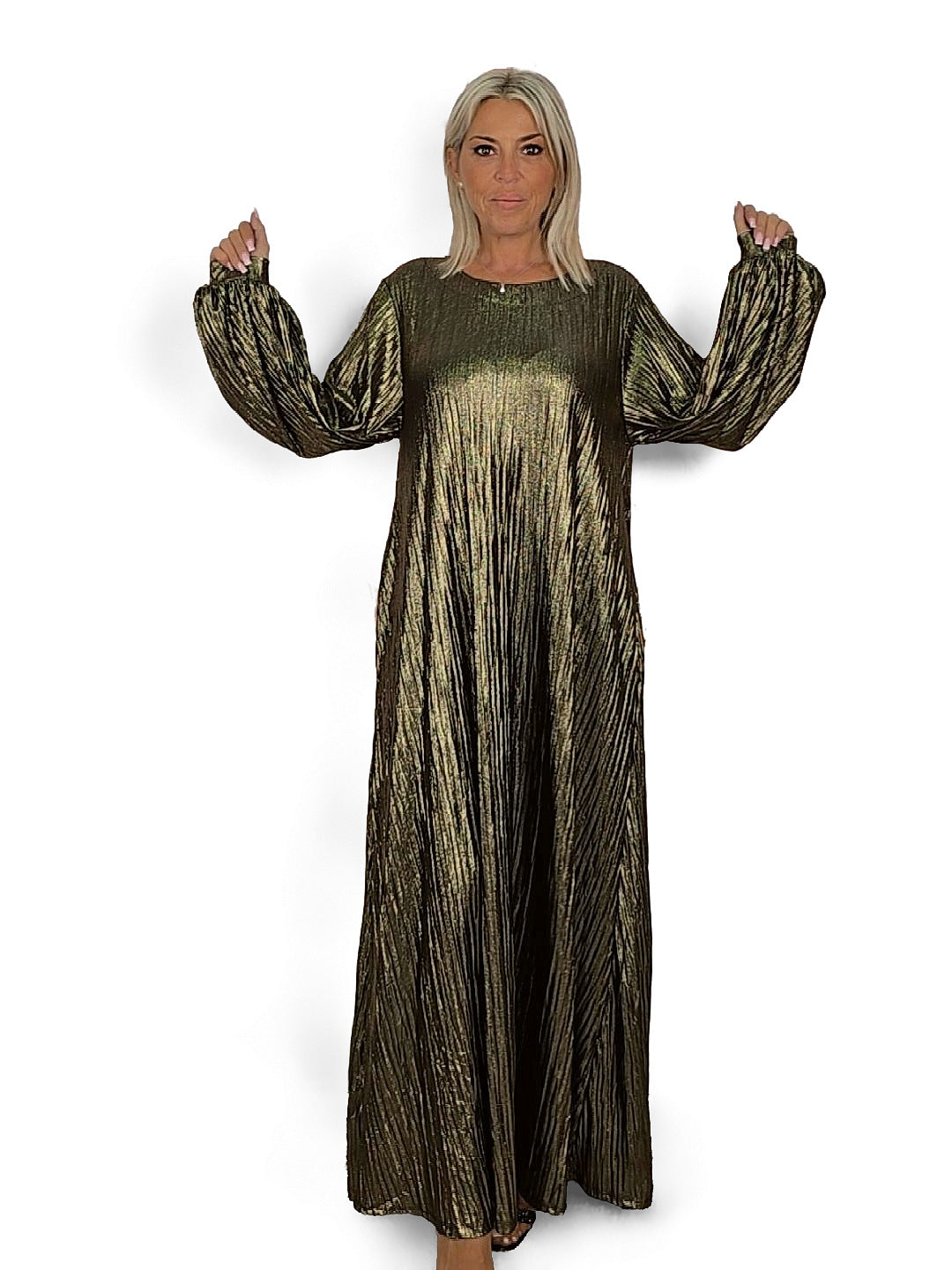 Robe fluide métallisée JOT