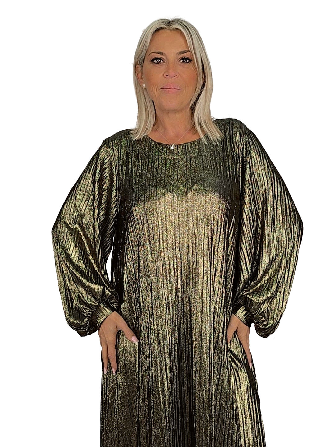 Robe fluide métallisée JOT