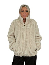 GIACCA IN ECOPELLE INTRECCIATA