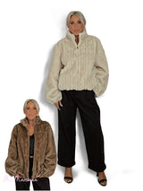 GIACCA IN ECOPELLE INTRECCIATA