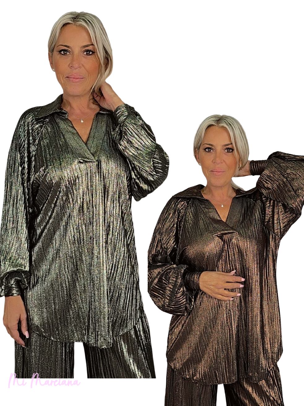 BLUSA GLOW METALIZADA JOT