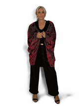 KIMONO IN VELLUTO RICAMATO JOT CON GLITTER