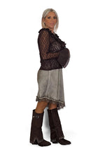 CHAQUETA ENCAJE VOLANTES JOT