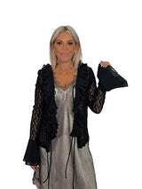 CHAQUETA ENCAJE VOLANTES JOT