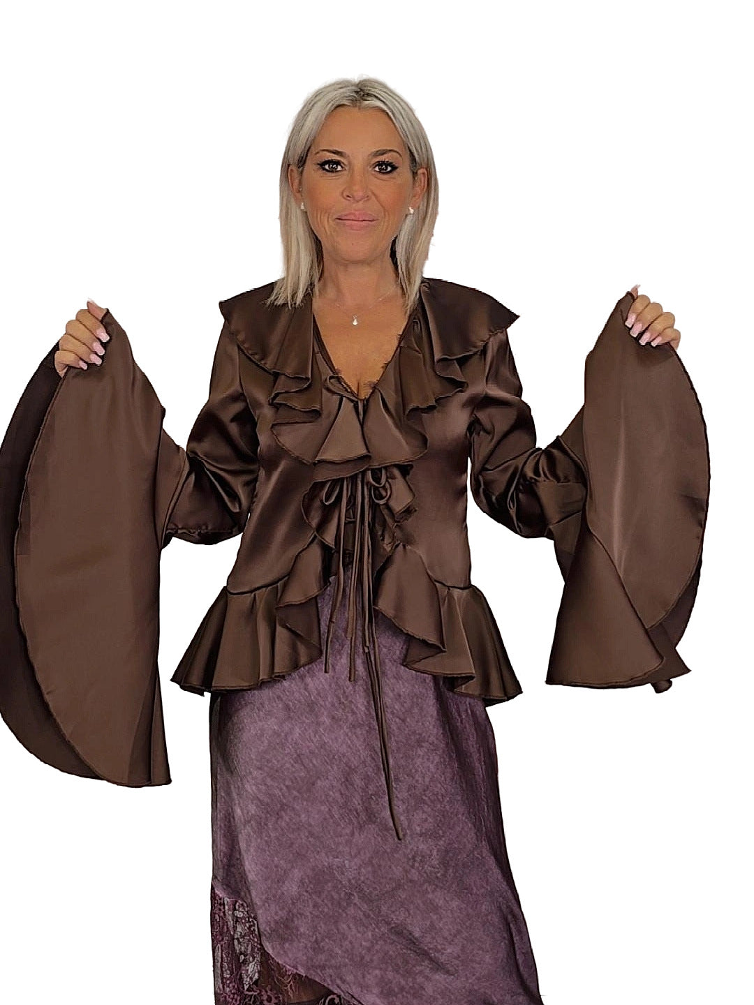 BLUSA RASO VOLANTES JOT