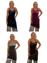 TOP VESTIDO LENCERO TERCIOPELO