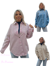SOBRECAMISA OVERSIZE VAQUERA  STRASS
