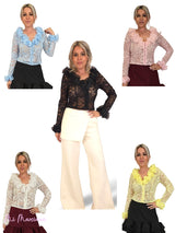 TOP ENCAJE VOLANTES JOT