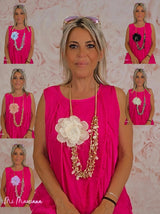 COLLAR FLOR PEDRERÍA