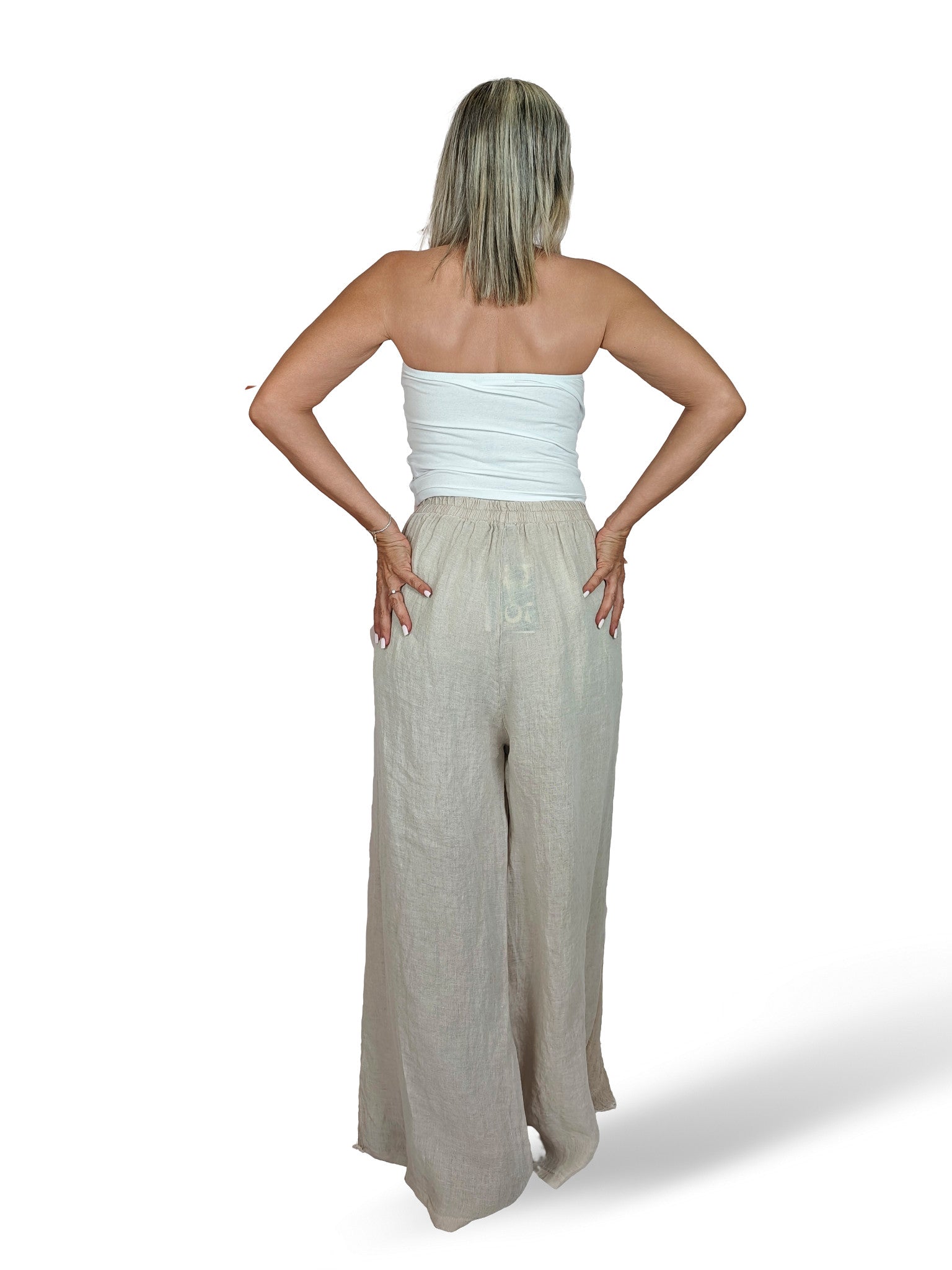 PANTALON CAPA VOLANTES LINO JOT