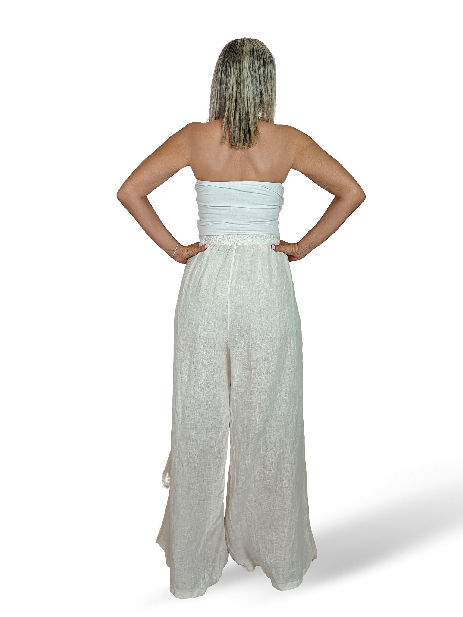 PANTALON CAPA VOLANTES LINO JOT