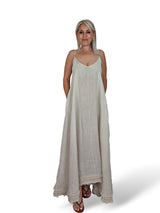 VESTIDO LARGO TIRANTES LINO JOT