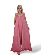 VESTIDO LARGO TIRANTES LINO JOT