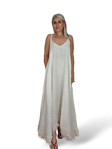 VESTIDO LARGO TIRANTES LINO JOT