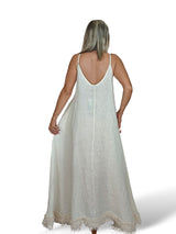 VESTIDO LARGO TIRANTES LINO JOT