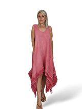 JOT LINEN ASYMMETRISCHES KLEID