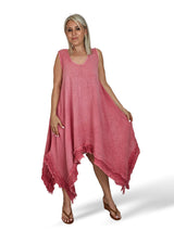 JOT LINEN ASYMMETRISCHES KLEID