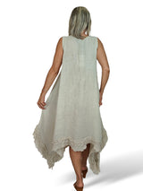 JOT LINEN ASYMMETRISCHES KLEID