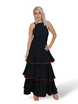 VESTIDO VOLANTES ESPALDA NIDO ABEJA