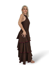 VESTIDO VOLANTES ESPALDA NIDO ABEJA