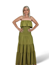 VESTIDO PALABRA DE HONOR NIDO DE ABEJA