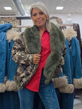 CHAQUETA DENIM CAMUFLAJE PELO JOT
