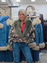 CHAQUETA DENIM CAMUFLAJE PELO JOT