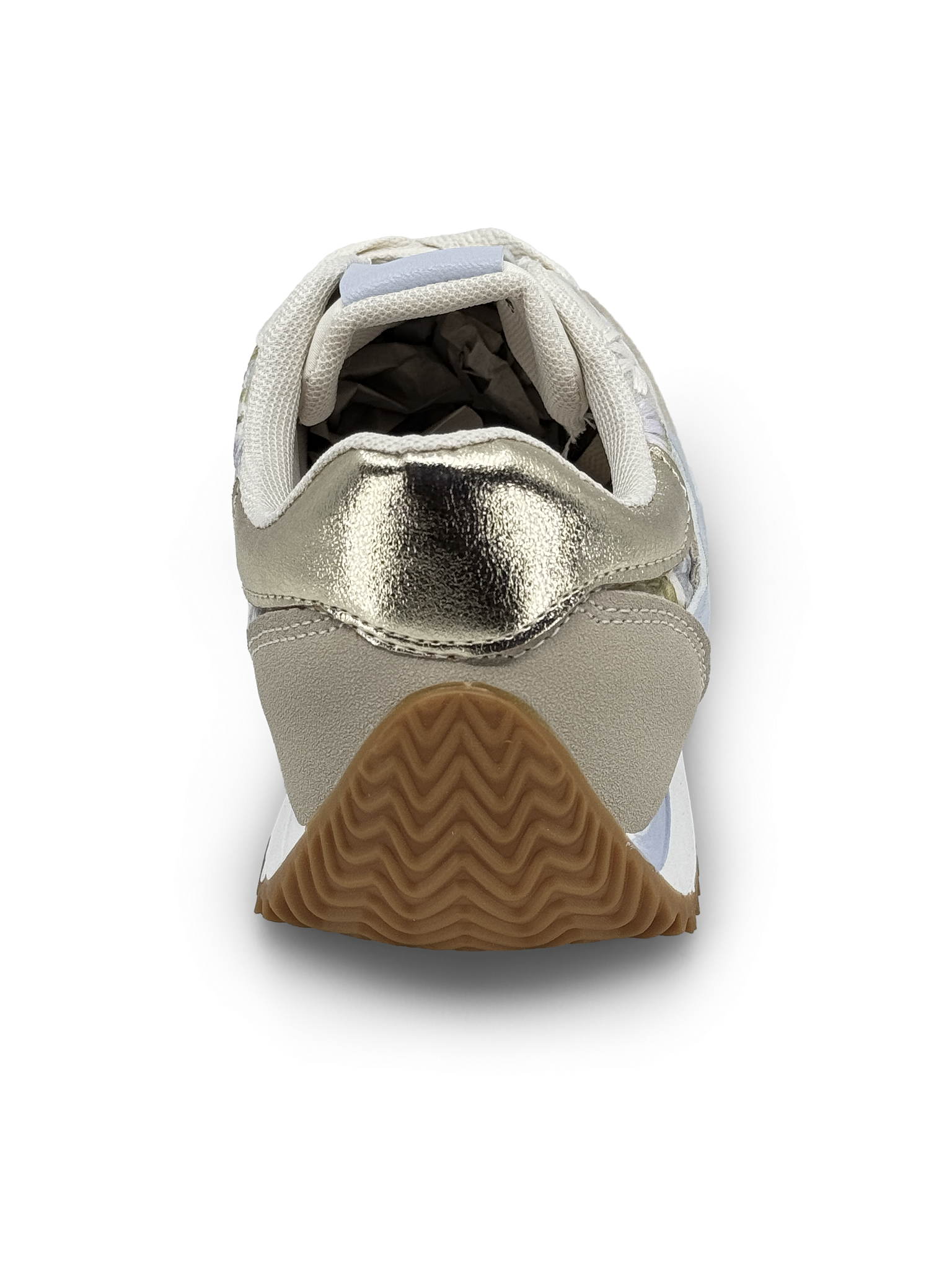 TÊNIS RETRÓ COM ESTAMPA DE FLOR