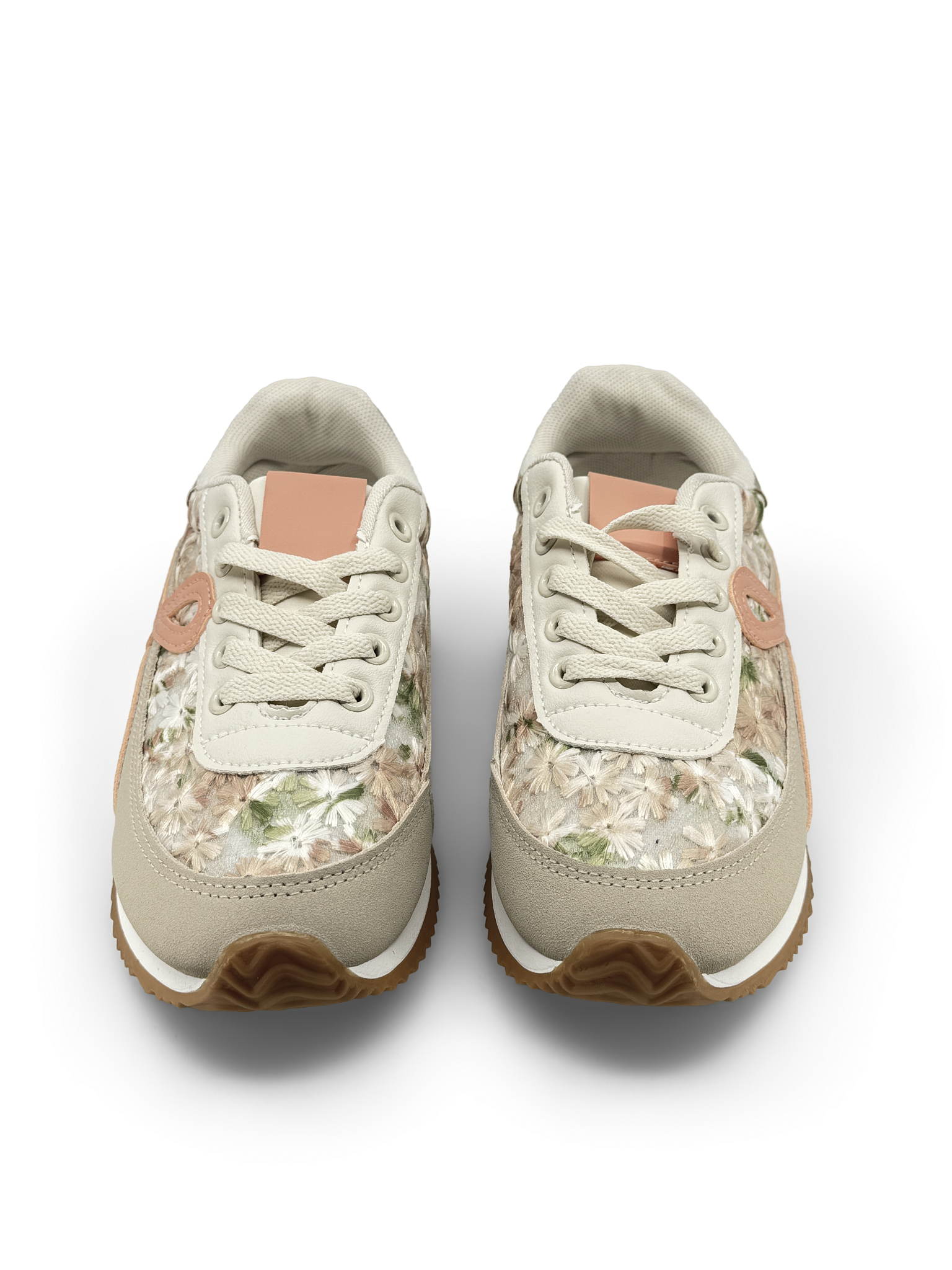 TÊNIS RETRÓ COM ESTAMPA DE FLOR