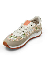 TÊNIS RETRÓ COM ESTAMPA DE FLOR