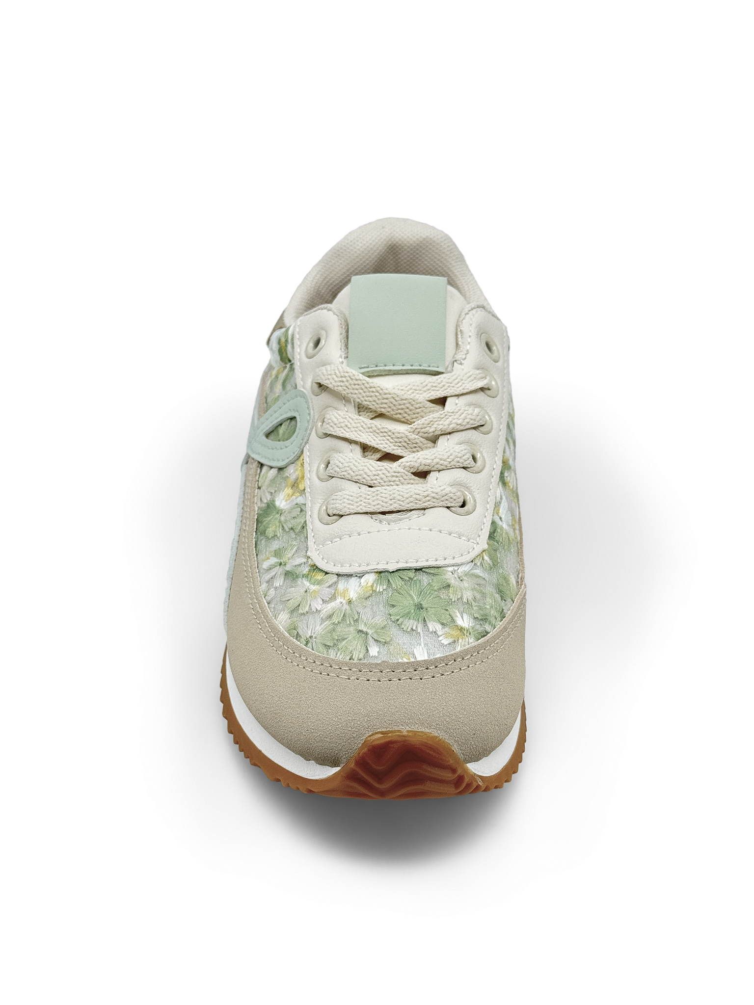 TÊNIS RETRÓ COM ESTAMPA DE FLOR