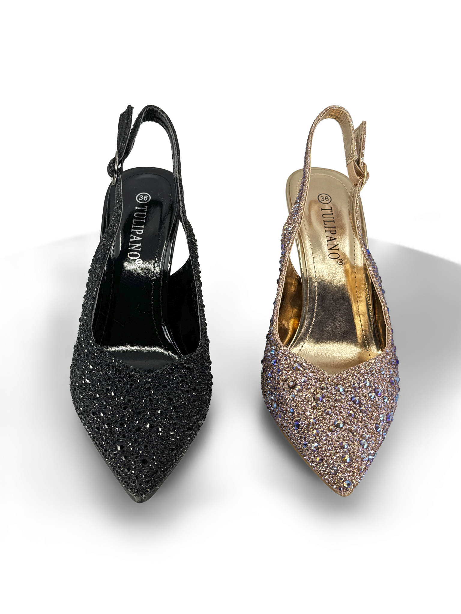 ZAPATOS SLINGBACK CRYSTAL LUX