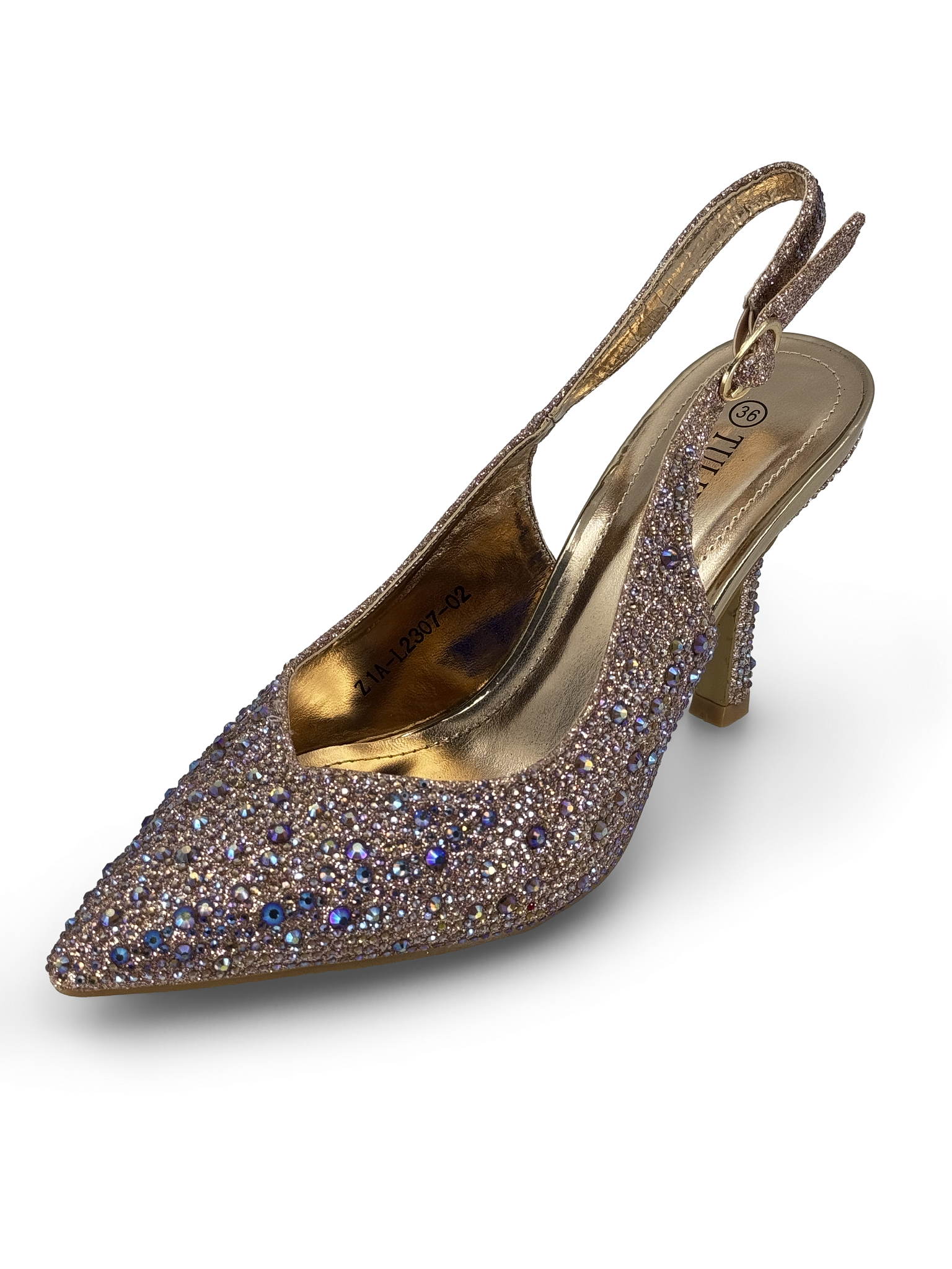 ZAPATOS SLINGBACK CRYSTAL LUX