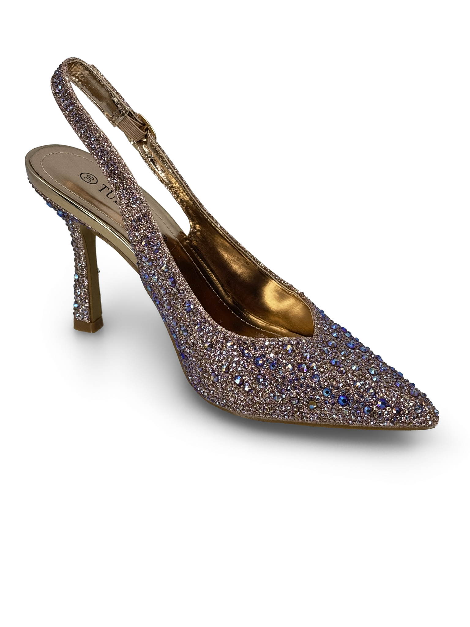 ZAPATOS SLINGBACK CRYSTAL LUX