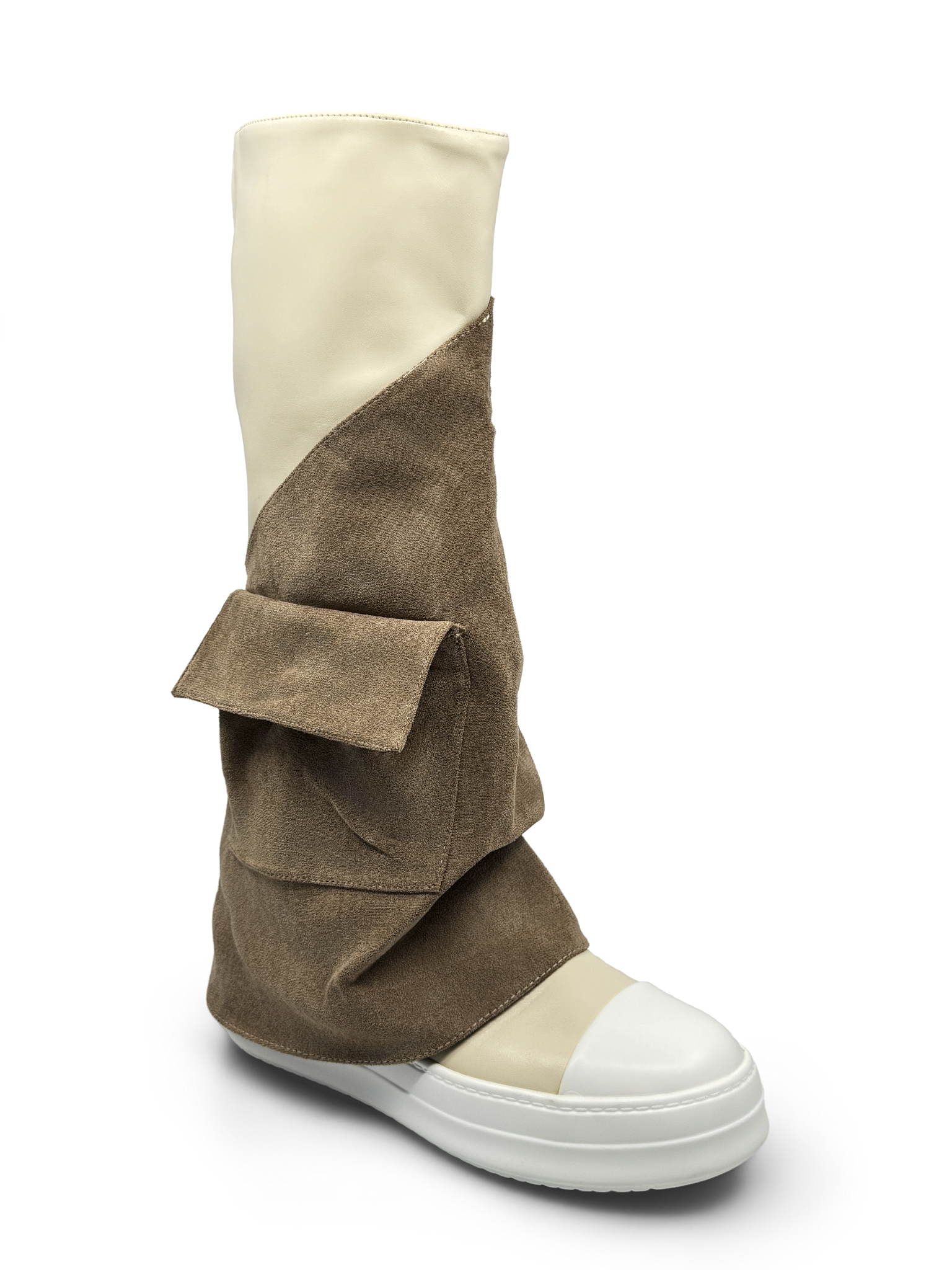 Wildlederstiefel mit Taschen