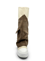 Wildlederstiefel mit Taschen