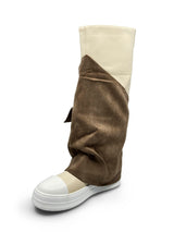 BOTTINES À POCHES EN DAIM