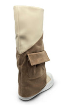 BOTTINES À POCHES EN DAIM