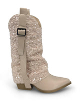 BOTTE À PAILLETTES ROSES