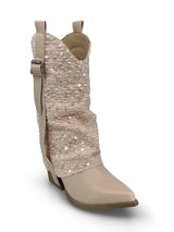 BOTIN LENTEJUELAS ROSA