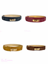 CINTURÓN ANCHO REGULABLE PIEL ANTE