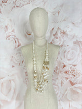 COLLAR PERLA BLANCO Y DORADO