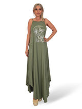 VESTIDO TIRANTES BORDADO LUNA MARIPOSA