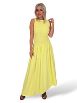 VESTIDO ASIMETRICO NIDO DE ABEJA