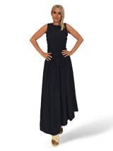 VESTIDO ASIMETRICO NIDO DE ABEJA