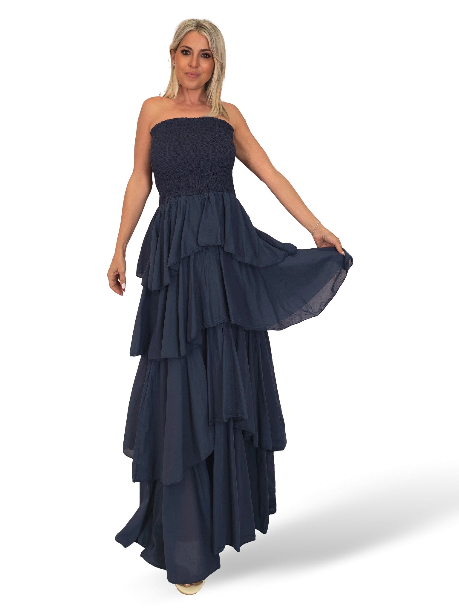VESTIDO CAPAS GASA BOAL JOT